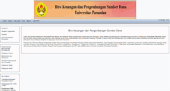 Desktop Screenshot of keuangan.unpas.ac.id